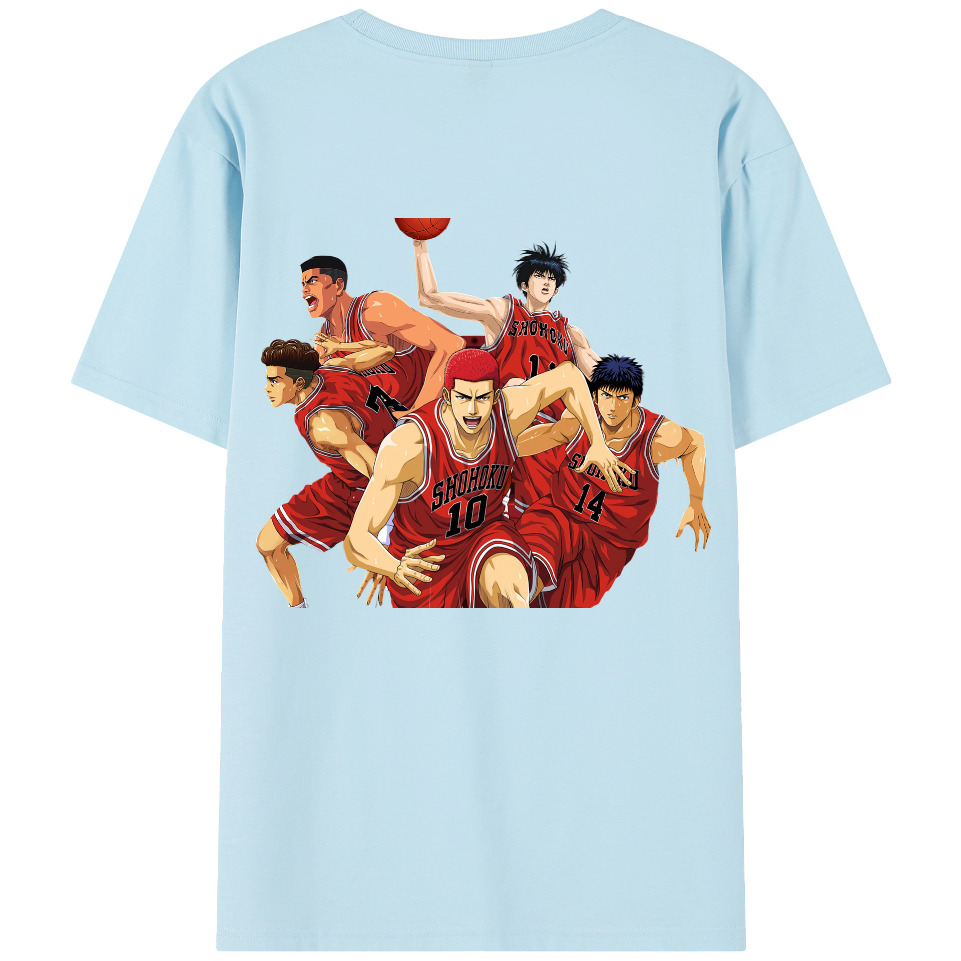 （画像用） SLAM DUNK／スラムダンク 綿100％半袖Tシャツ（背面プリント）